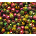 Perle Tonde Stardust in Acrilico 6 mm Multicolor - 50 pz