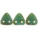 Perline Triangle 6 mm Opaque Turquoise Picasso - 5 gr