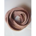 Nastro di Seta Shibori Rosa Chiaro Melange - 10 cm