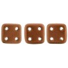 Perline QuadraTile 6 mm Matte Metallic Dark Copper - 5 gr