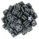 Perline QuadraTile 6 mm Hematite - 5 g