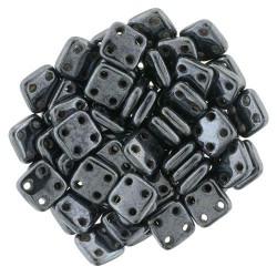 CzechMates QuadraTile 6 mm Hematite - 5 gr