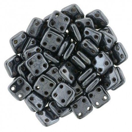 Perline QuadraTile 6 mm Hematite - 5 gr