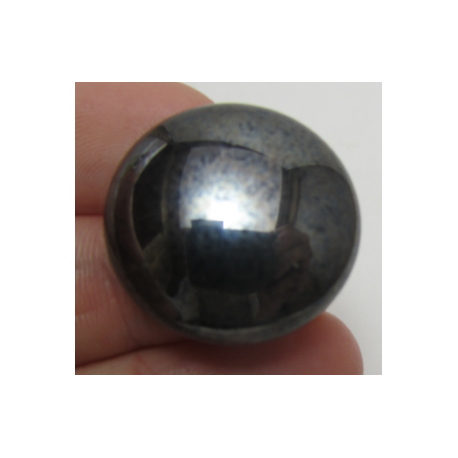 Cabochon par Puca® 25 mm Luster Opaque Hematite - 1 pz
