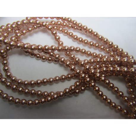 Perle Swarovski 5810 4 mm Rose Gold - 20 Pz