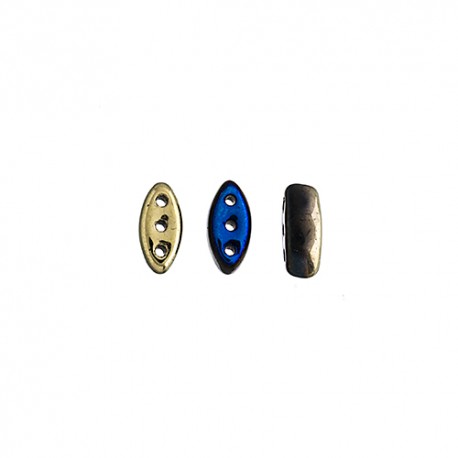 Cali Beads 3 x 8 mm Jet AB Full - 20 Pz