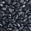 Cali Beads 3 x 8 mm Jet Hematite - 20 Pz