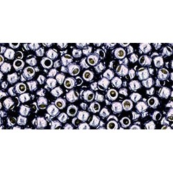 Toho Round 11/0 Permanent Finish Galvanized Gunmetal Gray