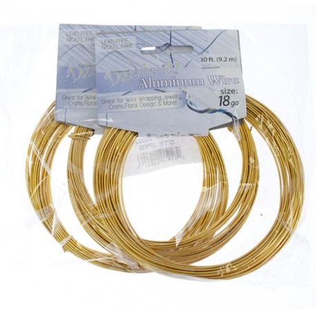 Aluminum Wire 1,2 mm (18 Gauge) Silver - Bobina 9,2 m