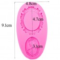 Stampo Silicone Cammeo Donna con Cornice 9,1 x 4,8 x 0,9 cm - 1 pz