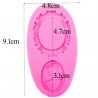Stampo Silicone Cammeo Donna con Cornice 9,1 x 4,8 x 0,9 cm - 1 pz