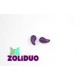 Zoliduo® 5 x 8 mm Opaque Lila Vega Luster Versione Destra - 20 Pz