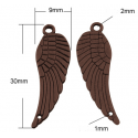 Pendente Ala 30x9x1 mm, Color Rame - 4 pz