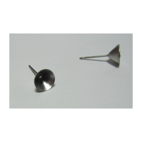 Perno Acciaio Concavo per Alloggiamento rivoli da 8 mm - 2 pz