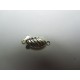 Chiusura a Cassetta Ovale Lavorata mm, Color Argento - 1 pz