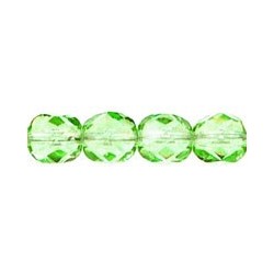 Mezzo Cristallo 6 mm Light Peridot- 25 Pz