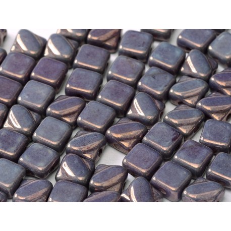 Perline Silky 6x6 mm Opaque Lila Vega Luster - 30 pz