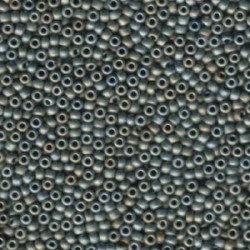 Miyuki Round Seed Beads 11/0 Matte Metallic Silver Grey - 10 g- code 2002