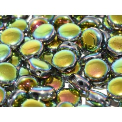 DiscDuo® Beads 6 x 4 mm Jet Vitrail Full - 25 pcs