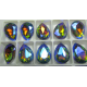 Cabochon Goccia Vetro 13x18 mm Rainbow AB - 1 pz