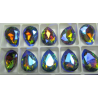 Cabochon Goccia Vetro 13x18 mm Rainbow AB - 1 pz