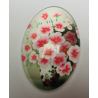 Cabochon Ovale in Vetro 20 x 30 mm Soggetto Fiori - 1 pz