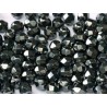Mezzo Cristallo 6 mm Jet Hematite - 25 Pz