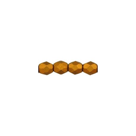 Mezzo Cristallo 4 mm Matte Metallic Goldenrod - 50 Pz