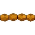 Mezzo Cristallo 4 mm Matte Metallic Goldenrod - 50 Pz