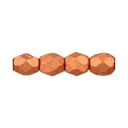 Mezzo Cristallo 4 mm Matte Metallic Copper - 50 Pz
