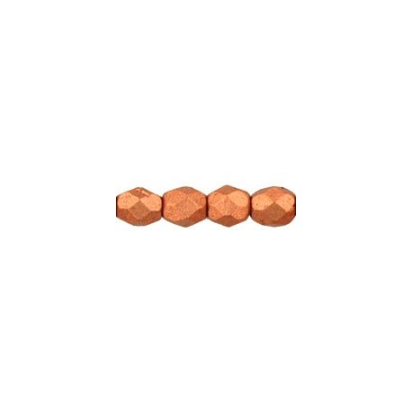 Mezzo Cristallo 4 mm Matte Metallic Copper - 50 Pz