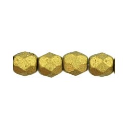 Mezzo Cristallo 4 mm Matte Metallic Aztec Gold - 50 Pz