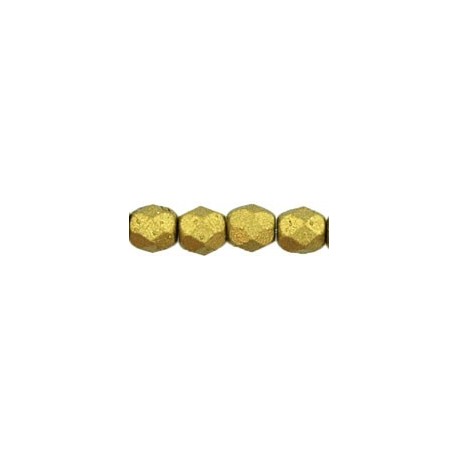 Mezzo Cristallo 4 mm Matte Metallic Aztec Gold - 50 Pz
