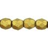 Mezzo Cristallo 4 mm Matte Metallic Aztec Gold - 50 Pz