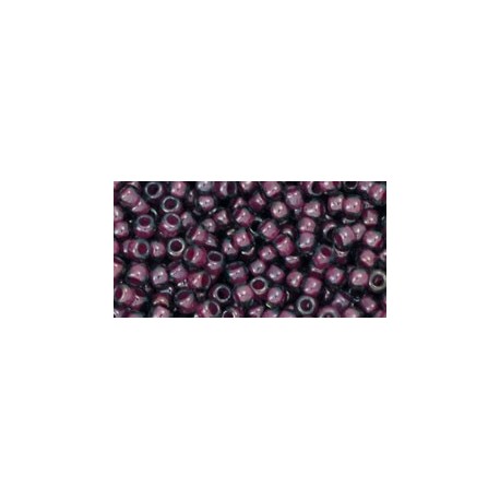 Rocailles Toho 11/0 Inside Color Gray/Magenta Lined