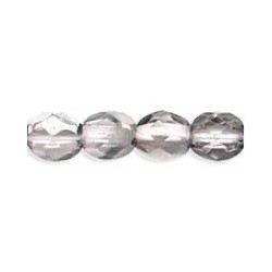 Mezzo Cristallo 4 mm Silver 1/2 Coated Crystal - 50 Pz