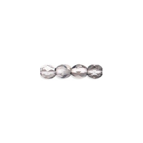 Mezzo Cristallo 4 mm Silver 1/2 Coated Crystal - 50 Pz