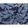 Semi Circle Beads 5x10 mm Jet Hematite - 10 Pz