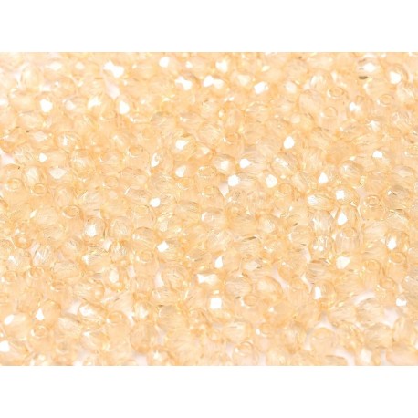 Mezzo Cristallo 4 mm Crystal Champagne Luster - 50 Pz