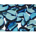 Semi Circle Beads 5x10 mm Jet Full Ab - 10 Pz