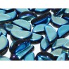 Semi Circle Beads 5x10 mm Jet Full Ab - 10 Pz