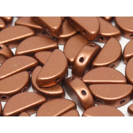 Semi Circle Beads 5x10 mm Copper - 10 Pz