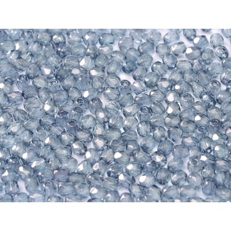 Mezzo Cristallo 4 mm Crystal Baby Blue Luster - 50 Pz