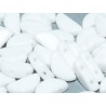 Semi Circle Beads 5x10 mm Chalk White - 10 Pz