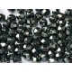 Mezzo Cristallo 4 mm Jet Hematite - 50 Pz