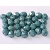 Mezzo Cristallo 4 mm Chalk White Baby Blue Luster - 50 Pz