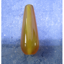 Agate Drop Dyed Motley Yellow 30x10 mm - 1 pc