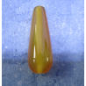 Goccia Agata Liscia Colorata Giallo Variegato 30x10 mm - 1 pz