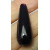 Goccia Agata Liscia Colorata Viola Scuro 30x10 mm - 1 pz
