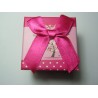 Scatola Cartone per Anelli 50x50x40 mm Fantasia Fucsia- 1 pz